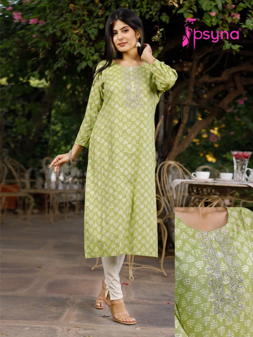 Psyna Crayon 1 rayon Fancy Ethnic Wear Designer Kurti Collection

